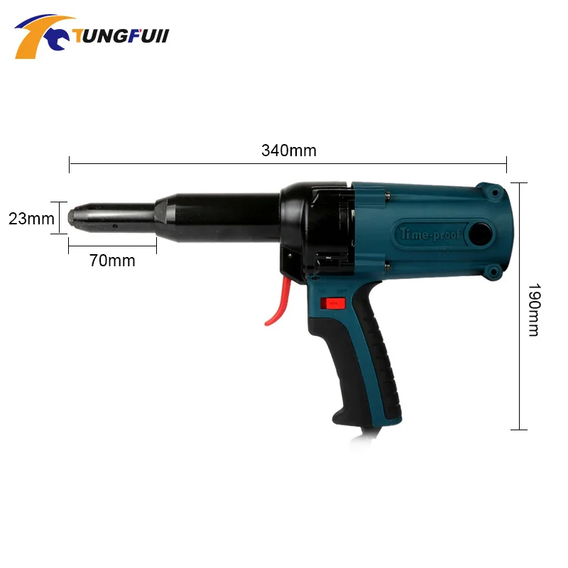 400W 220V elektryczny nitownica ślepy nit pistolet do nitowania energia elektryczna narzędzie przemysłowe i długie usta elektryczny ślepy nit