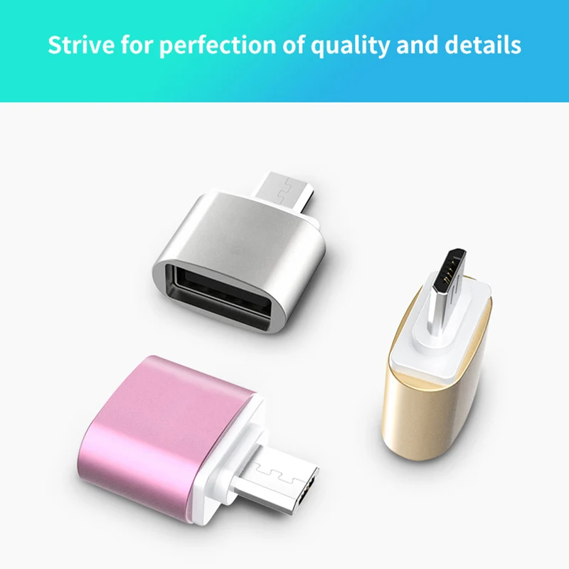Ginsley OTG adaptor OTG function Turn normal USB into Phone USB Flash Drive Mobile Phone Adapters