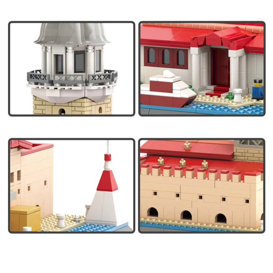 Bloc de construction moc pour filles, Architecture de brique de renommée mondiale, tour moc à assembler, modèle de collection de jouets éducatifs, cadeau pour enfants