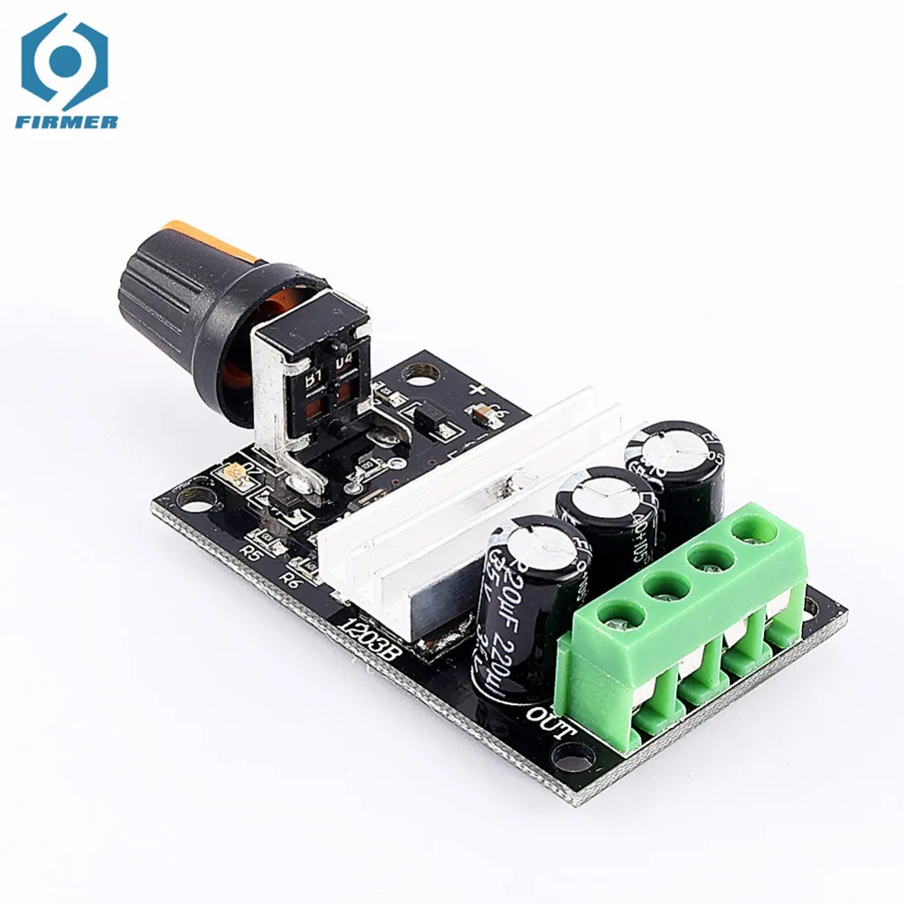 

PWM DC 6-28V 3A Motor Speed Controller Regulator Adjustable Variable Speed Control Switch Fan DC Motor Governor Tools