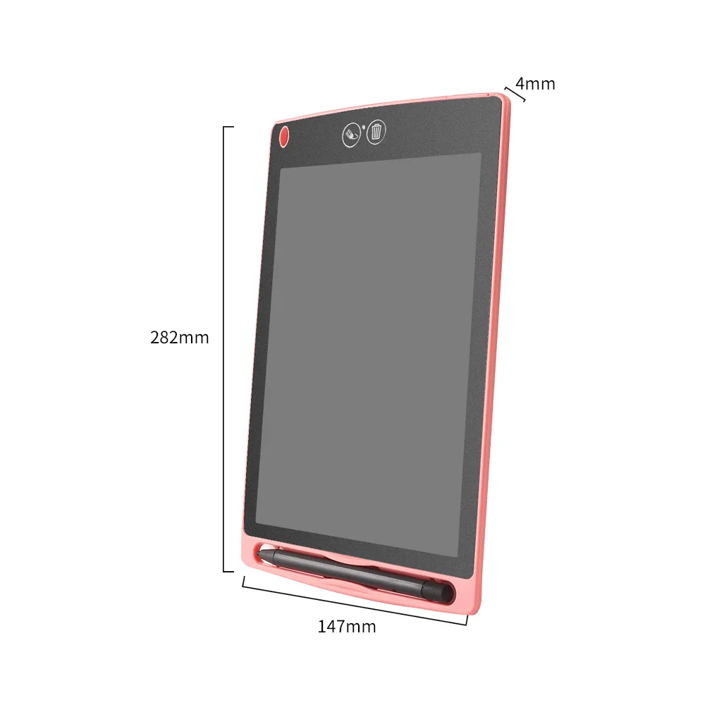 Chyi 8.5 Polegada apagável lcd escrita tablet digital desenho almofada rosa/azul eletrônico epaper brinquedos blackboard para crianças a desenhar