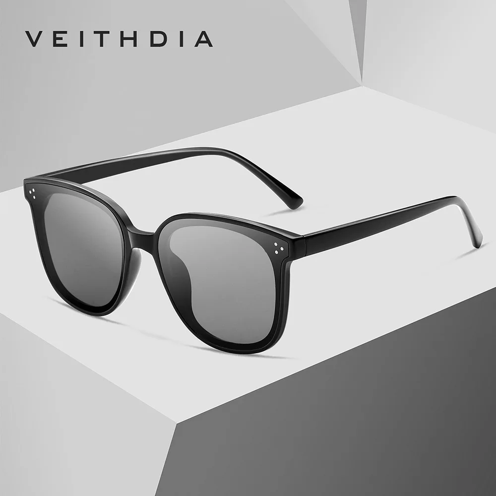 VEITHDIA Brand Men\'s Sunglasses Women Fashion Polarized Photochromic Lens Vintage UV400 TR90 Sun Glasses For Male/Female V851