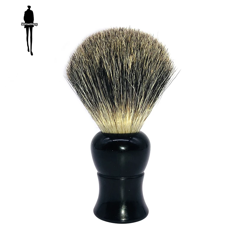 

Beard Brush Mane Soft And Comfortable Brush Head Multifunctional Available Makeup Brush Light Shaving Brush Pure Resin Handle