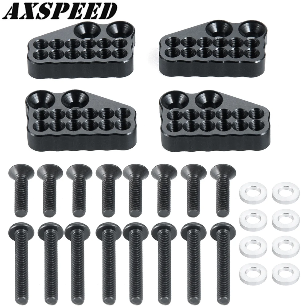 AXSPEED 4PCS RC Auto Schock Dämpfer Türme Mount Kit für 1/10 Axial SCX10 III AXI03004 Capra RC Crawler auto Schock Teile