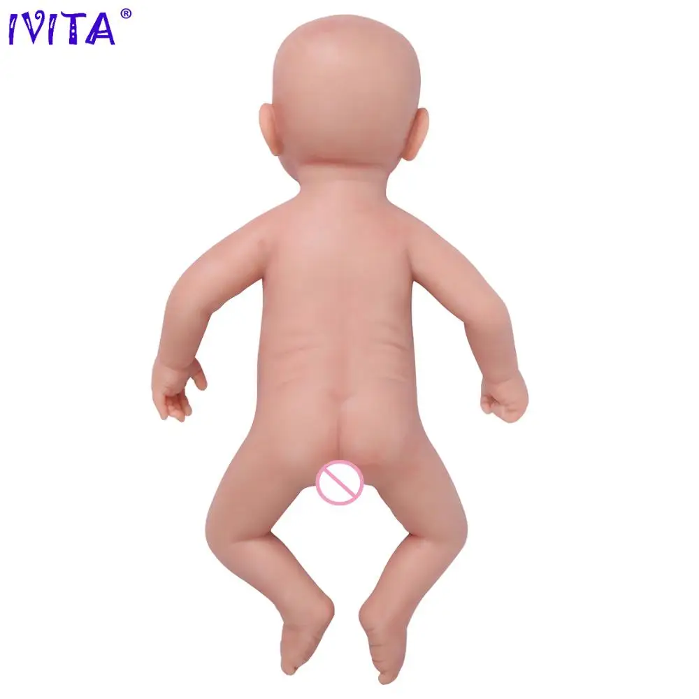 IVITA WG1507 46ซม.3.2กก.สาวตาปิดคุณภาพสูงซิลิโคน Reborn ตุ๊กตาเด็ก Juguetes Boneca กับเสื้อผ้า