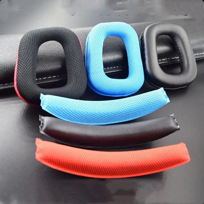 สำหรับหูฟังLogitech G35 G930 G430 F450 หูฟังHeadbandเปลี่ยนชุดหูฟังอุปกรณ์เสริมEar Padฝาครอบหูหูฟังฟองน้ำ