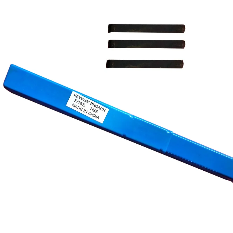 

7/16 D Push Type HSS Keyway Broach Inch Size Cutting Tool for CNC Machine