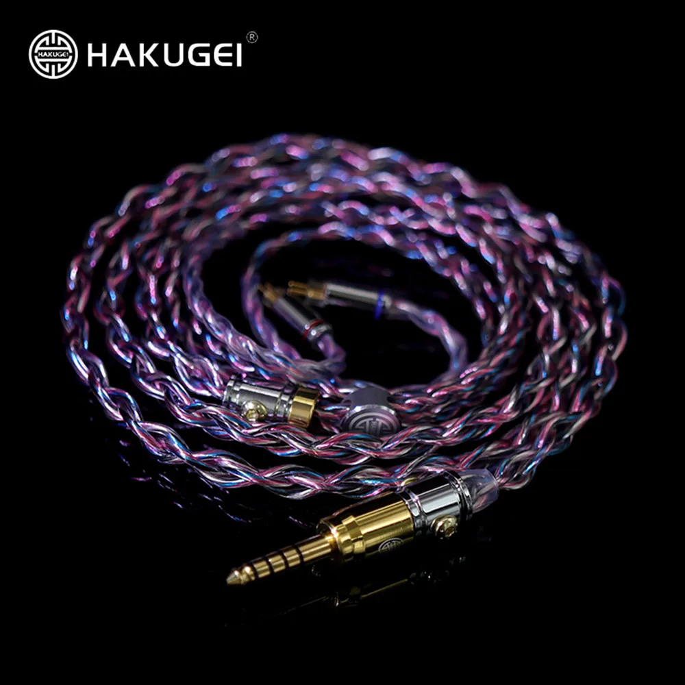 FENGRU HAKUGEI Soul 6NOCC 4 Shares Combination Alloy Earphone Upgrade Cable 24 awg 2Pin MMCX QDC Pin for SE235 BL03 Aria KXXS S8