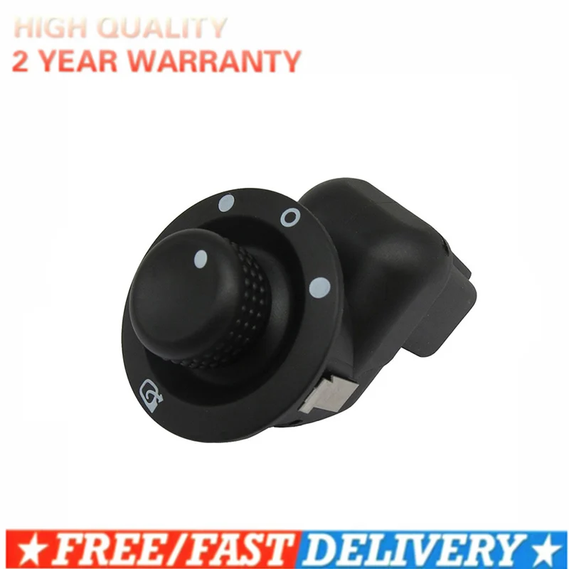 For Renault Clio III Mk3 Laguna2 Scenic Megane II Kangoo 2007-2017 Electric Mirror Control Switch Adjust Knob  8200676533 109014