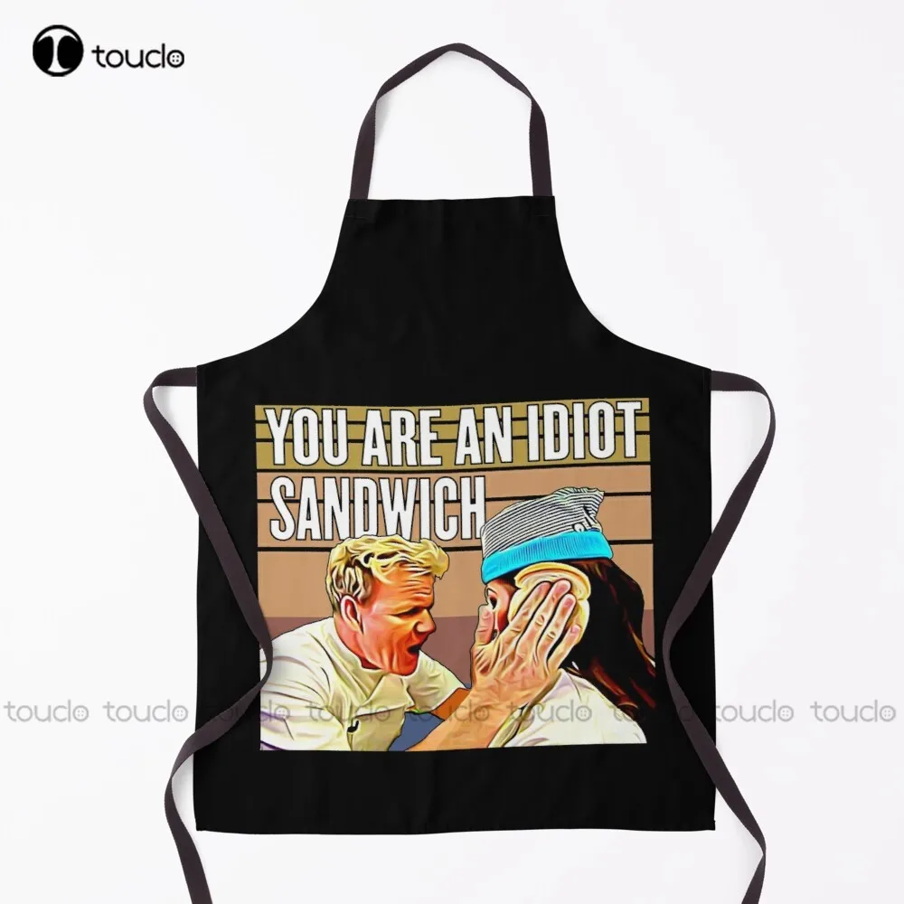 New Gordon Ramsay Idiot Sandwich You Are An Idiot Sandwich Chet Kitchen Apron Mens Apron Unisex