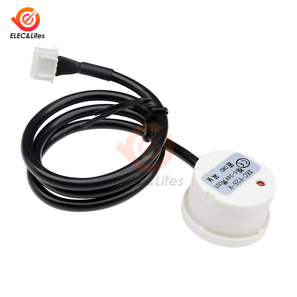 Imagem -02 - Interruptor Líquido do Sensor do Nível do Não-contato tipo Aderente Exterior Sensor Nivelado da Água Npn Pnp Rs485 Y25-v C.c. 5v 12v 24v Xkc Y25 T12v