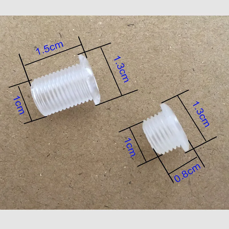 

300Pcs M10 Plastic Screws, 6mm hole
