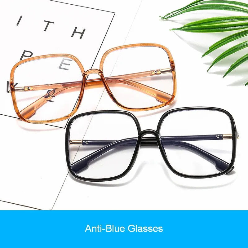 MYT_0316 Oversized Big Size Frames Anti Blue Light Glasses Women Men Vintage Eyeglass Woman Frame Square Glasses Frame Eyeglasse