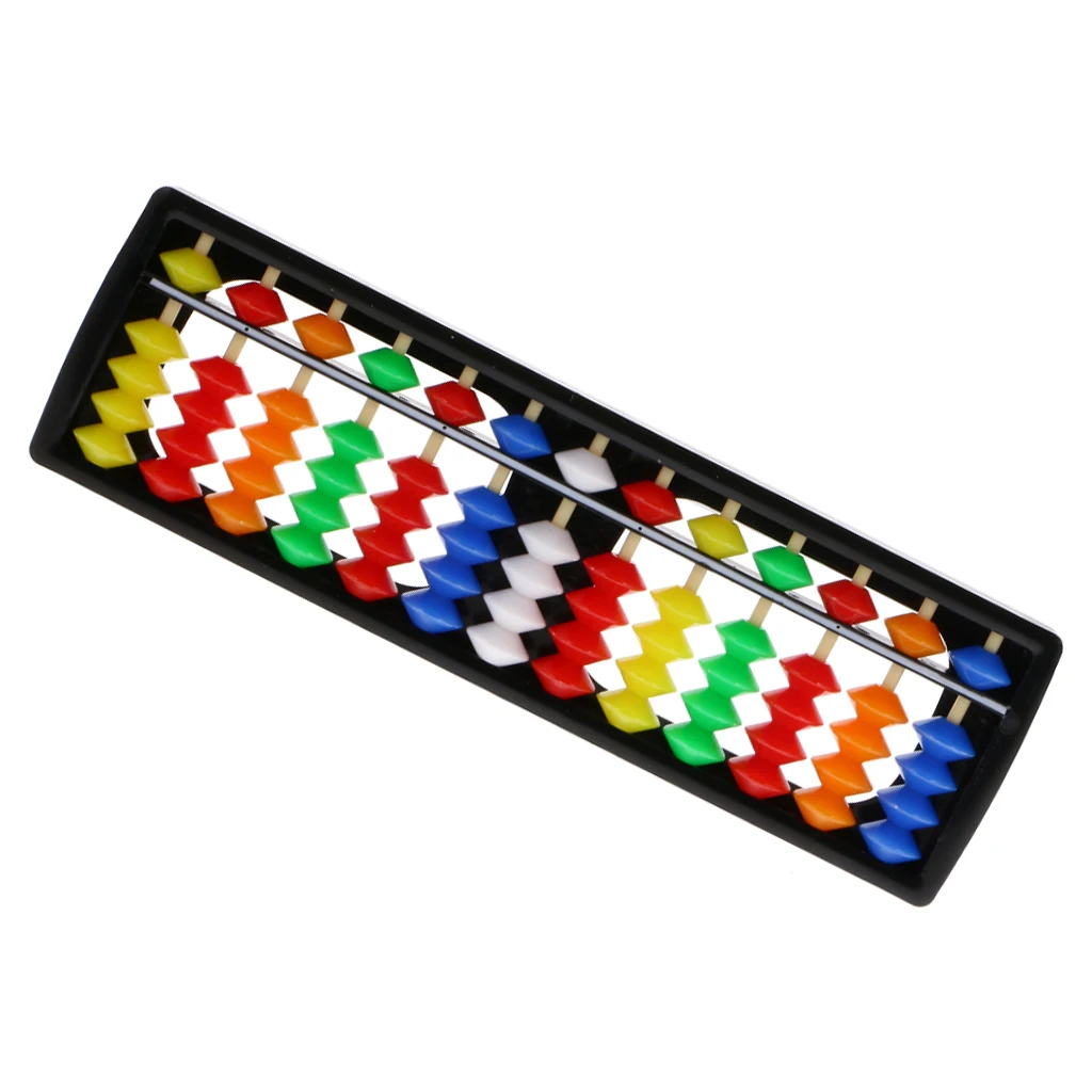 13 Rods Plastic Beads Abacus Soroban Calculating Tool Educational Math Toy Teaching Aids for School Teacher Student