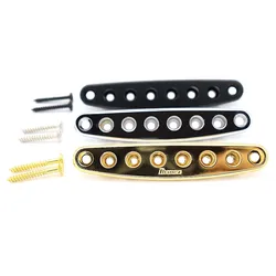 Electric Guitar through body gusset plate 6 String through the string plate Bridge through the body String Bushing Metal Plate