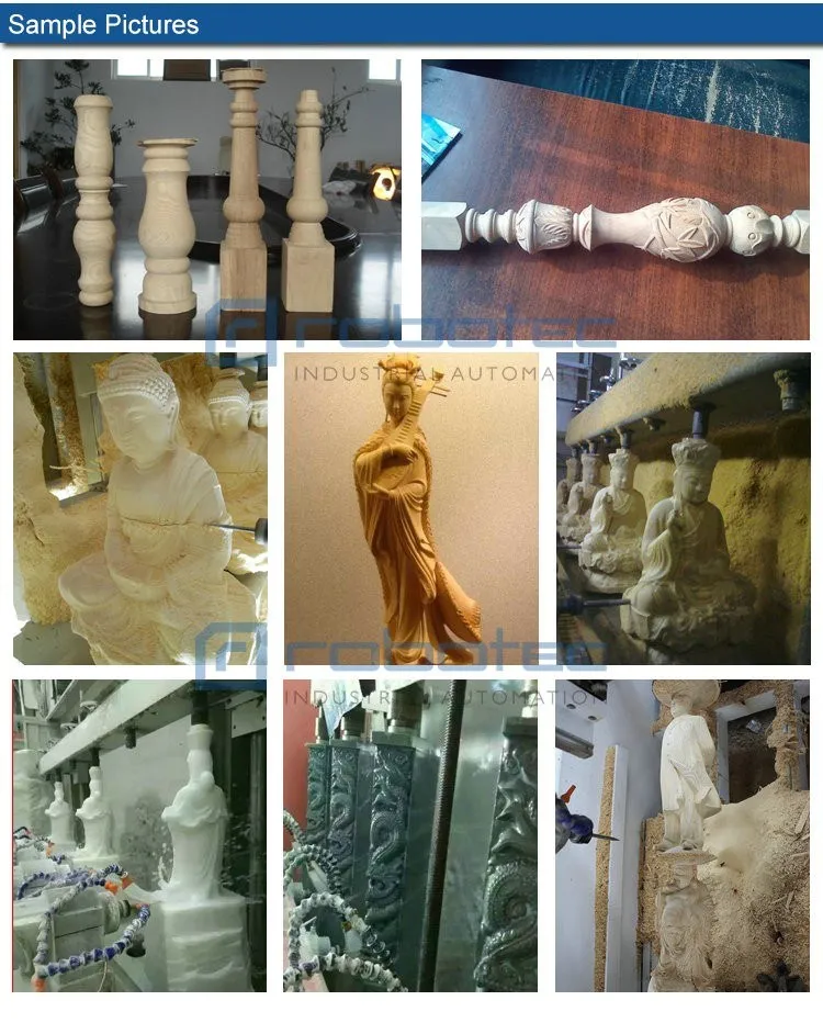 Robotec Manufacture Деревянная дверь/палка Интегрированный фрезерный станок/4*8 1325/2030 4-осевой DSP Дерево/Камень Рабочий станок