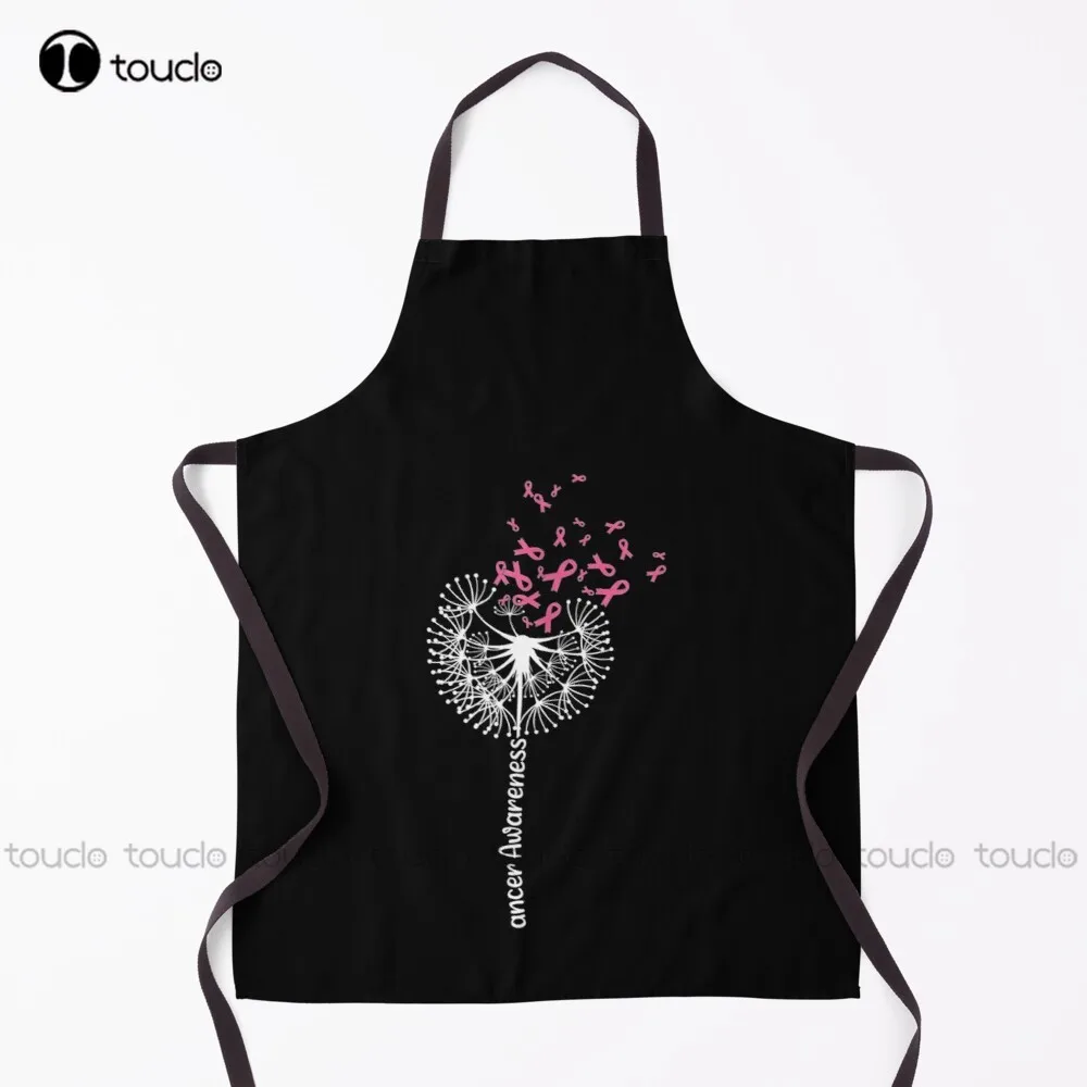 In October We Wear Pink - Breast Cancer Awareness Butterfly Apron Mens Apron Garden Kitchen Household Cleaning Custom Apron