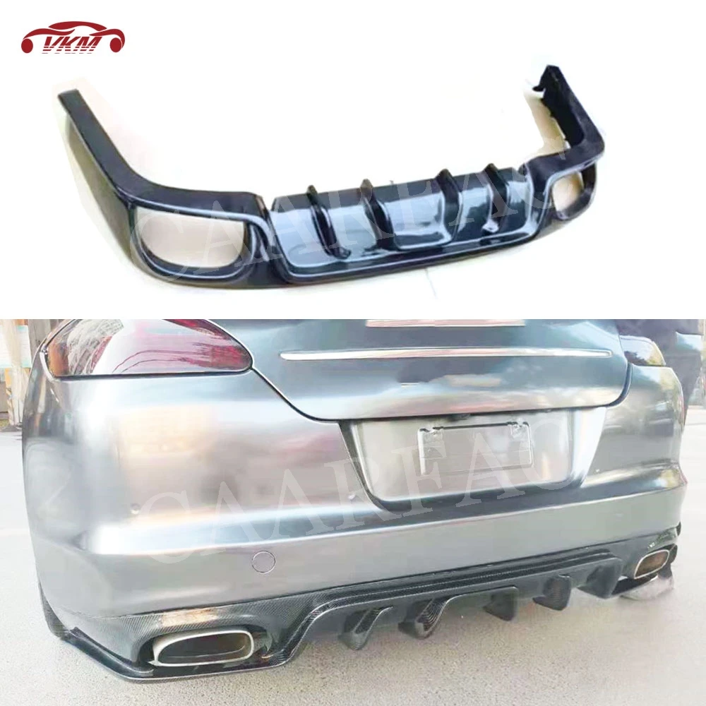 

Carbon Fiber Material Rear Bumper Lip Diffuser FRP Unpainted Bumper Cover Accessorise For Porsche Panamera 970.1 2010-2014