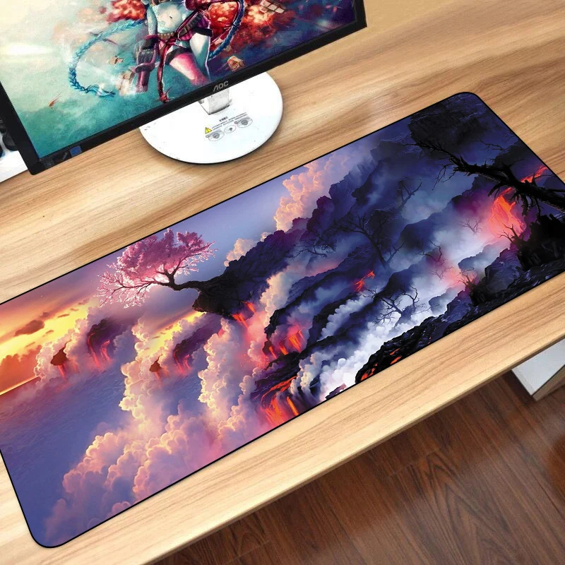 Lockedge Gaming Mouse Pad Non-Slip Computer Gamer Keyboard XL Mousepad Natural Rubber Large Soft Desk Mat for Laptop Table Pads