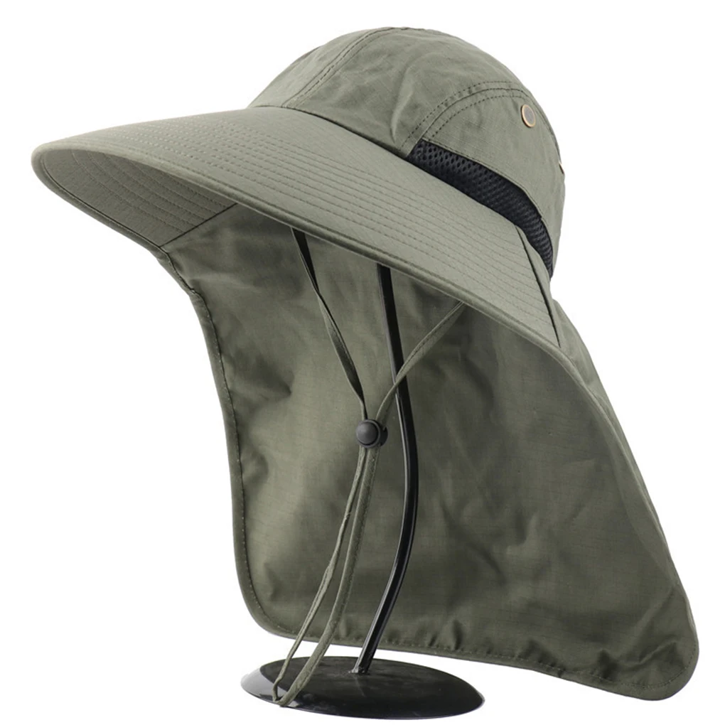 Imagem -02 - Unisex Aba Larga Cotton Sun Hat Chapéu de Balde de Pesca Ajustável Escalada Cap Atividade ao ar Livre Verão