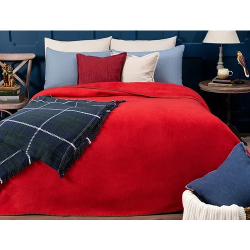 Madame Coco Étoile Double Personality Flat Cotton Blanket-Red