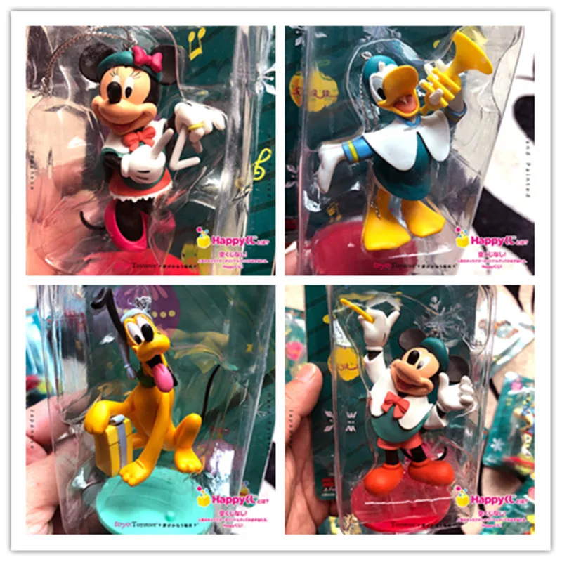 1PCS 4-9CM Boxed 2019 Japan Christmas collection hand-made ornament pendant Mickey Minnie Donald Pluto