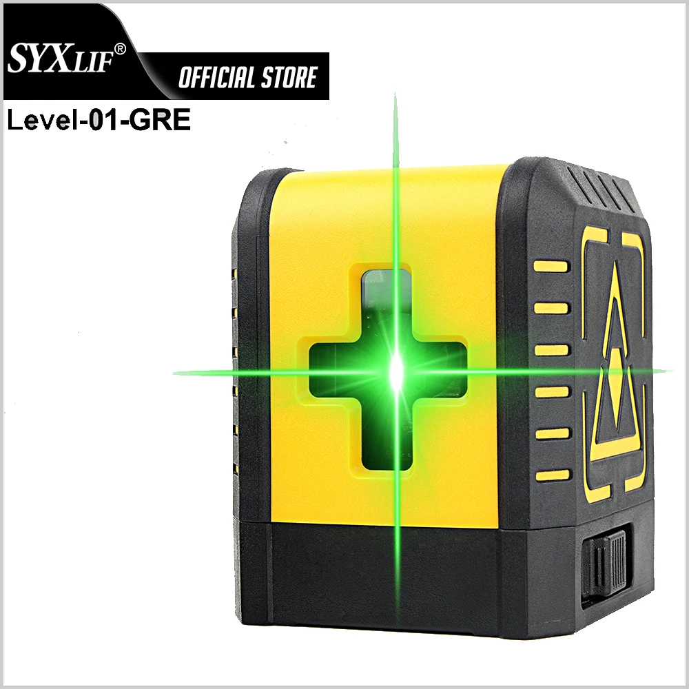 SYXLIF Laser Level Series 2 Line Green Laser Level Horizontal Vertical Cross Lines Auto Self-Leveling Red Laser Level Green Line