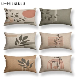 Vintage Style Cushion Cover for Sofa and Home Decor, Flower Plant, Modern Art, Decorative, 30x50, Nordic, Garden