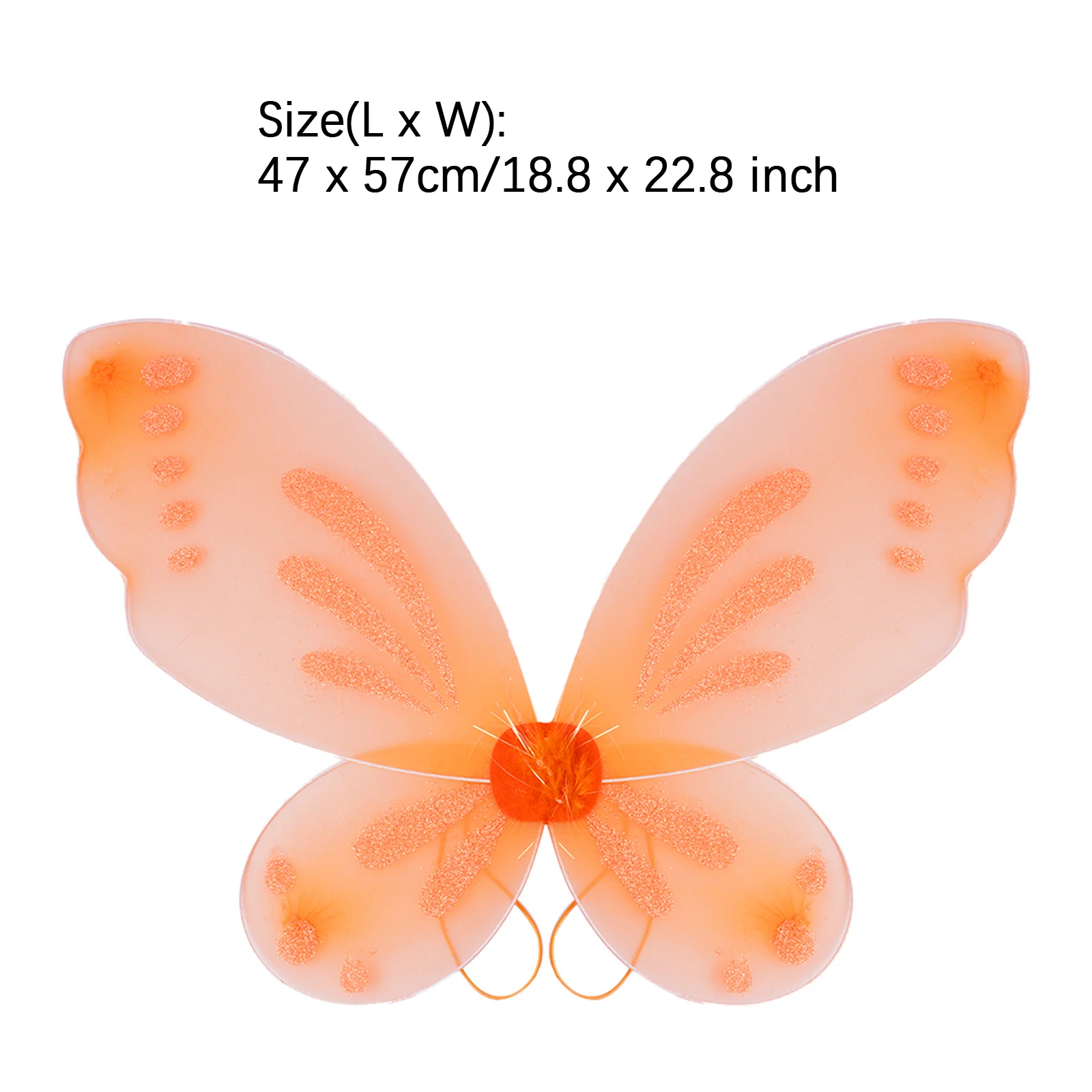 Kids Girls Beautiful Butterfly Wings with Elastic Shoulder Straps Photography Props for Halloween Cosplay