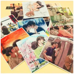 12 PCS Sweet Lovers Romantic Cute Korean Couple Stickers Decoration Stationery Diy Diary Scrapbooking Label Sticker Sexy Photo