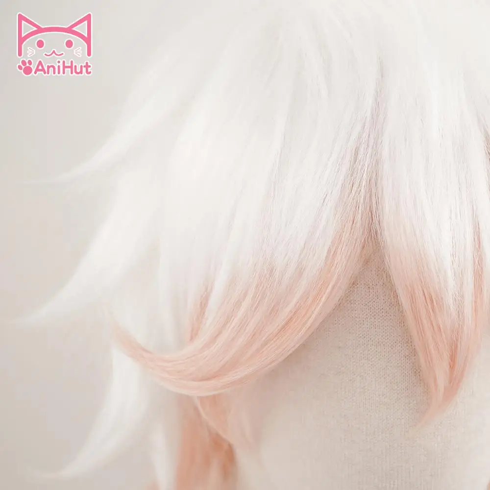 Cosplay Wig Komaeda Nagito Danganronpa Cosplay Wig Anime AniHut Cosplay Hair Synthetic Heat Resistant Hair