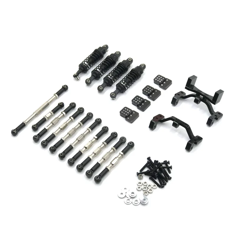 Suitable for WPL Model 1/16 C14 C24 C34 B14 B24 Henglong RC Car Metal Upgrade and Modification Accessories 6 Sets