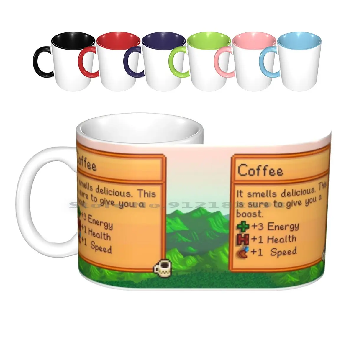 Stardew Valley-Coffee Ceramic Mugs Coffee Cups Milk Tea Valley Stardewvalley Stardew Valley Outside Nature Game Video Game