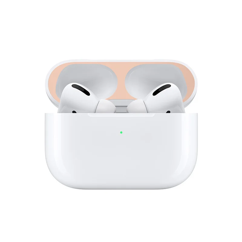 ป้องกันฝุ่นสำหรับ Apple AirPods 2 1กล่องสติกเกอร์ป้องกันฝุ่นภายในป้องกันหูฟังสำหรับ Air Pods 1 2สติกเกอร์