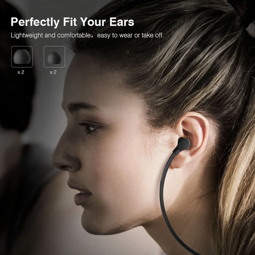 Lewinner W1 słuchawki z pałąkiem na kark Bluetooth z mikrofonem IPX5 wodoodporne sportowe bezprzewodowe słuchawki Bluetooth do telefonu iPhone xiaomi