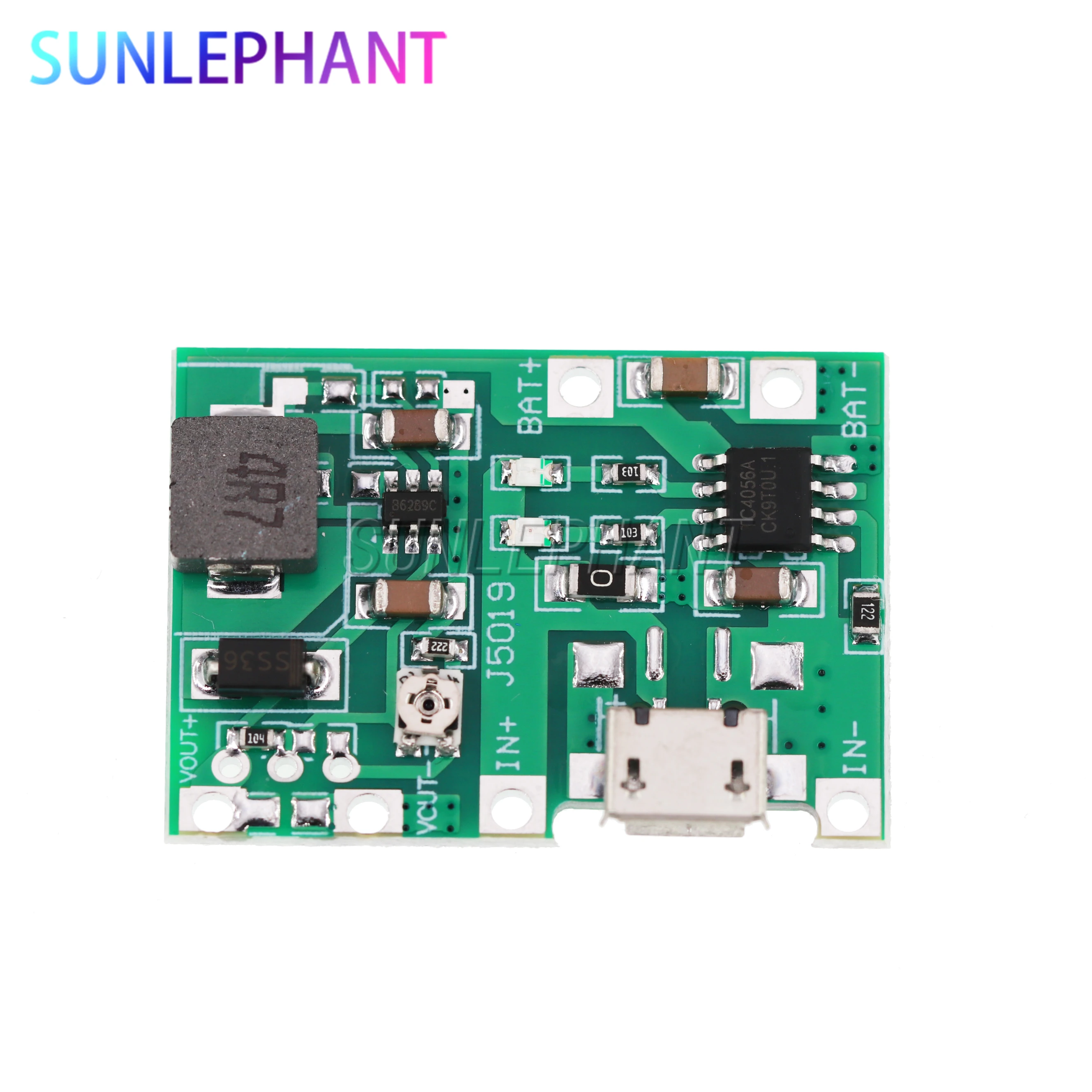 DC 3.7V 9V 5V 2A Adjustable Step Up 18650 Lithium Battery Charging Discharge Integrated Module