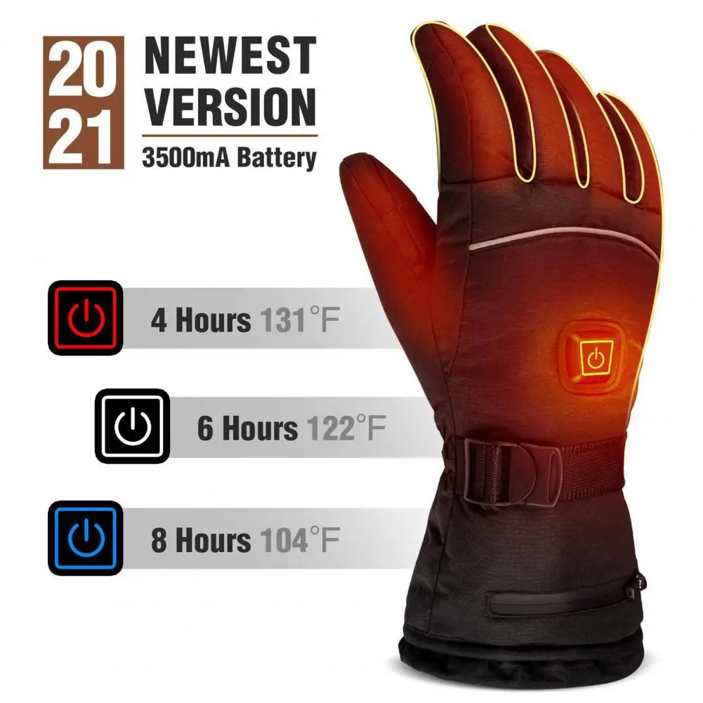 1 Set Practical Warm Gloves  Reliable Safe Use Motorcycle Gloves  Thick Battery Powered Warm Gloves