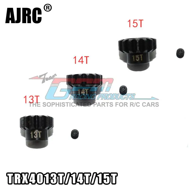 For Trax Trx-4 Defender Bronco G500 Trx-6 G63 45# Steel Motor Teeth 9t/10t/11t/12t/13t/14t/15t M0.8 32p 3.17mm Motor Teeth