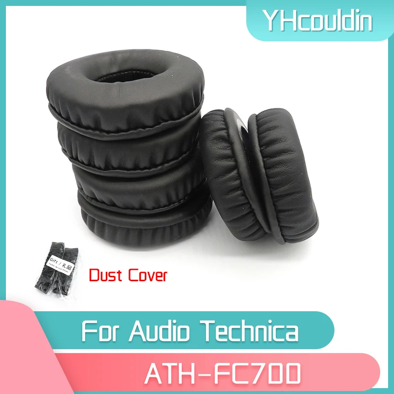 YHcouldin Earpads For Audio Technica ATH-FC700 ATH FC700 Headphone Accessaries Replacement Wrinkled Leather