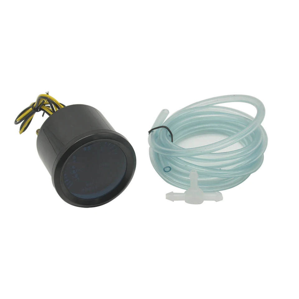 Dragon medidor de Turbo Boost para coche, retroiluminación blanca de 52mm, 1 ~ 2 Bar, mecánico, Turbin Pointer Vac