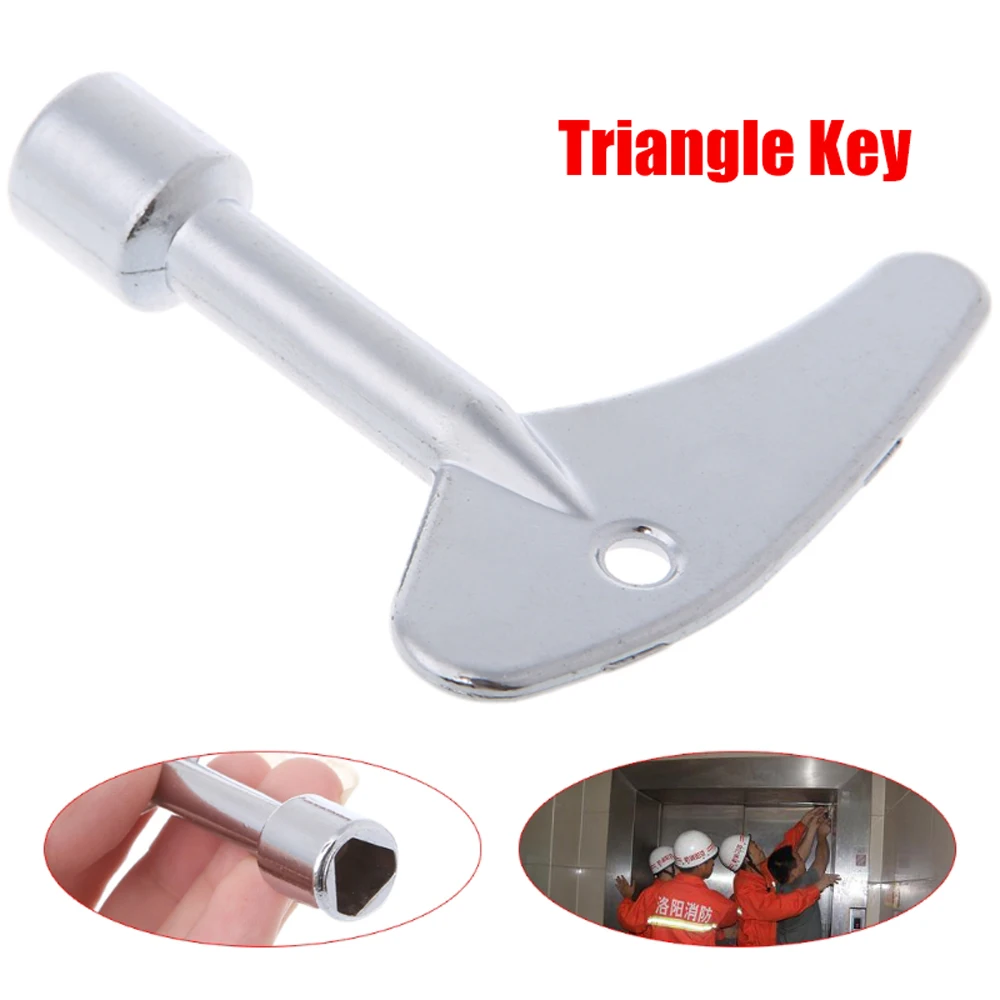 Multi-purpose Key Wrench Stainless Steel Inner Triangle Key Wrench Plumber for Electric Cabinet Train Elevator Emergency Lift