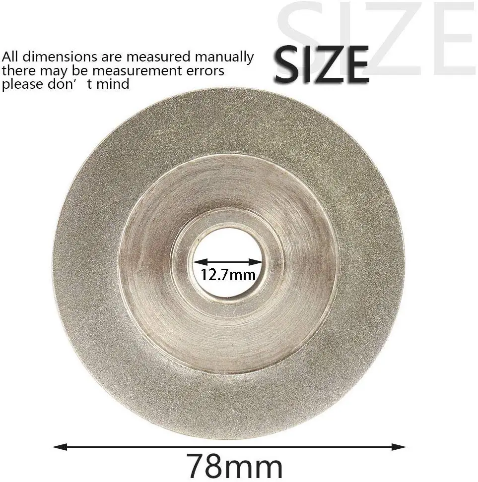 78mm  Diamond Grinding Wheel Electroplating 45 Degree/parallel Angle  Cutter Grinder Grinding Disc for Grinding