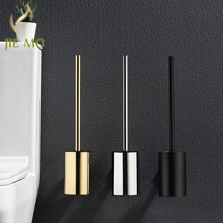 304 stainless steel toilet brush holder Wall Hanging long handle soft hair toilet brush set toilet household cleaning brush