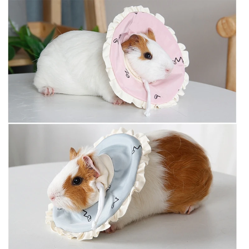 Hamster Protection Cone Neck Recovery Collar Anti-Bite Sratch After Injury Small Pet Elizabethan Collar for Dwarf Guinea Pig Rat