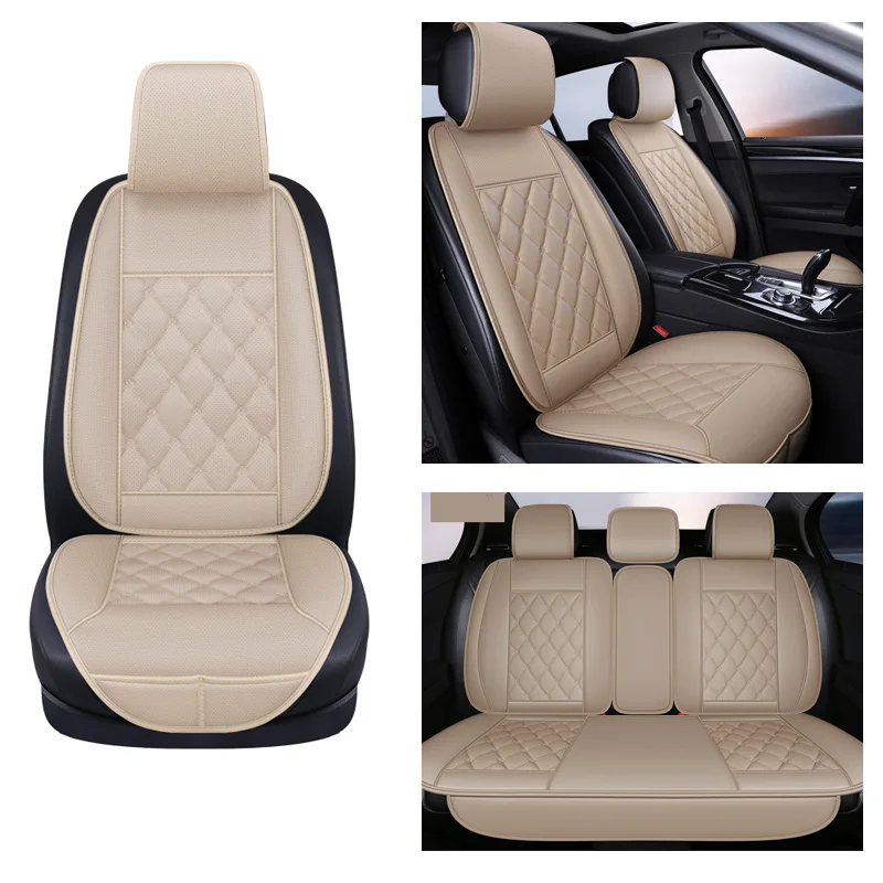 Car Seat Cushions Protector Seat Car Leather Automobile Seat Covers Auto Seat Cushion Car seat Front Rear Cushion Car-Styling