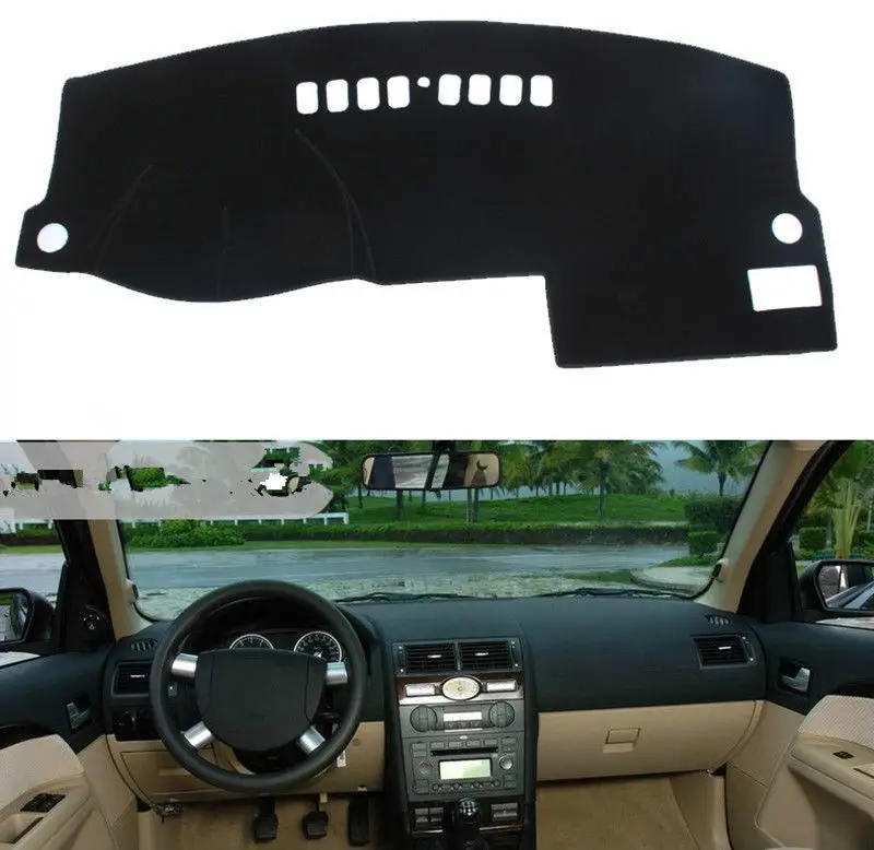 

For Ford Mondeo 2004-2006 Black Front Dashboard Cover Carpet Car Dash Board Heat Proof Mat Auto Anti-Sun Shield Pad Shade Strip