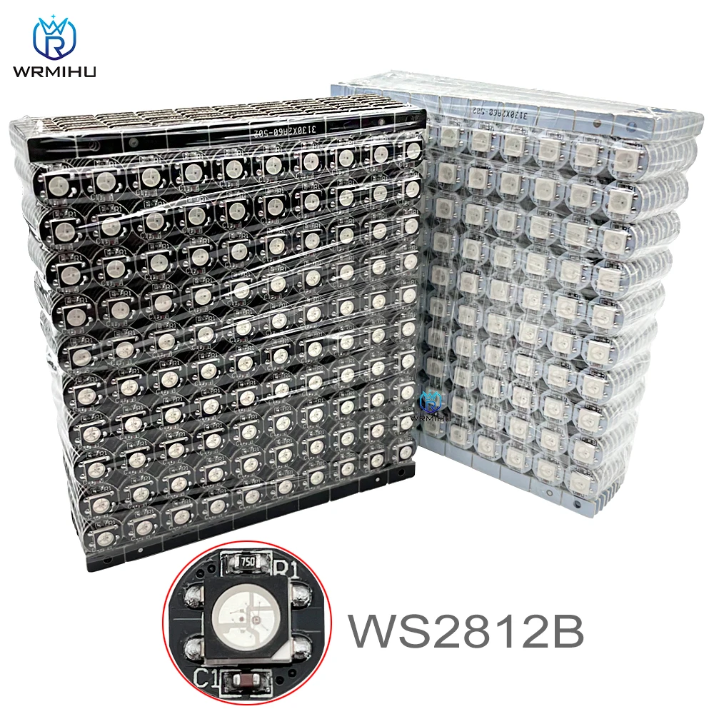 50~1000pcs DC5V WS2812B SMD5050 WS2811 IC Built-in RGB/RGBW/RGGWW/RGBNW Individually Addressable LED Pixel Smart Chip