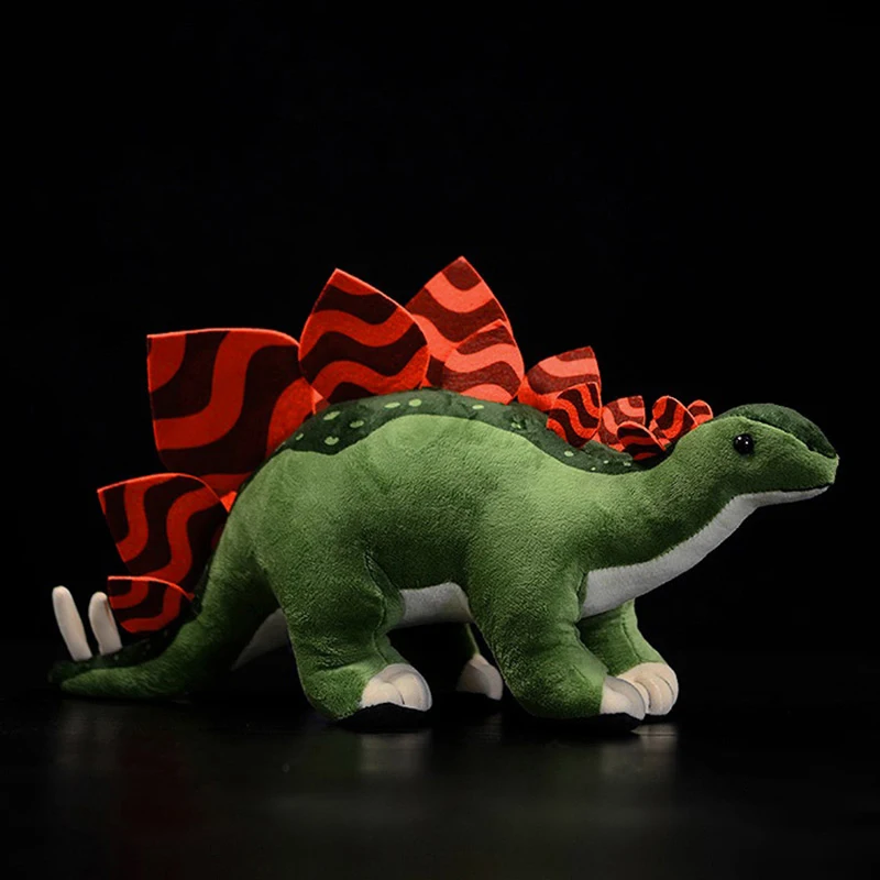 Super Cute Stegosaurus Soft Stuffed Plush Toys Realistic Simulation Dinosaur Animals Model Doll For Kids Child Audlt Gifts 41cm