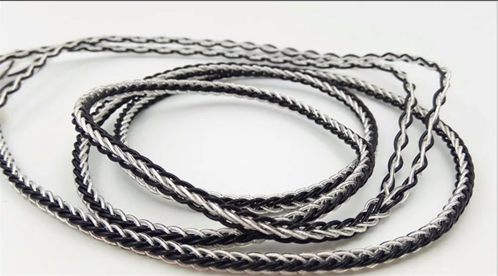 8-кратный монокристаллический медный посеребренный провод, провод для наушников «сделай сам», 1,2 метра