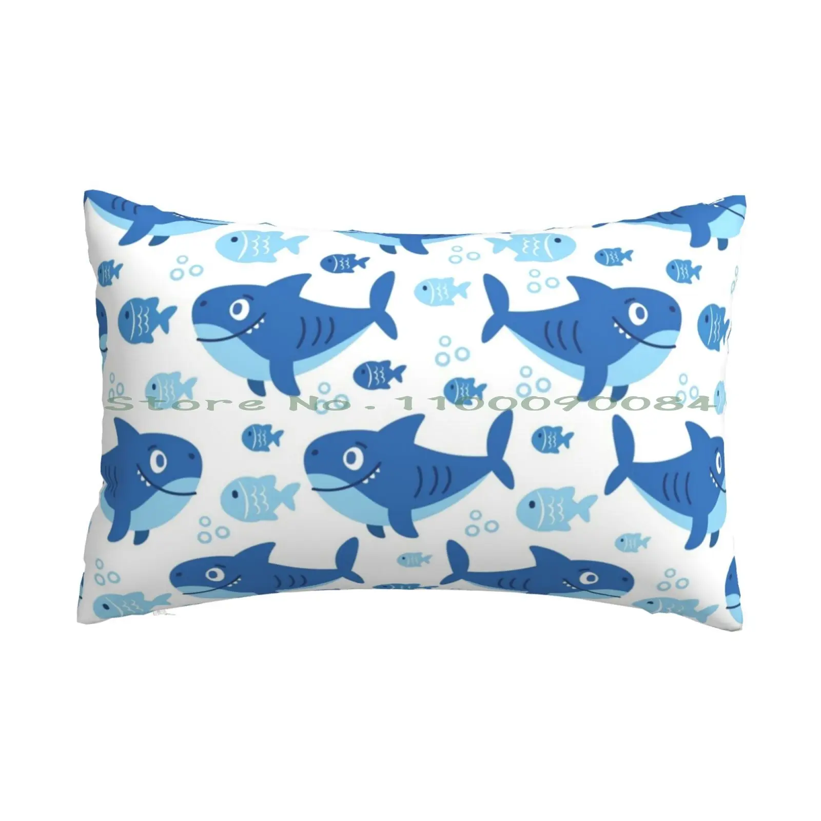 Подушка в виде симпатичной акулы, длинная прямоугольная, для дивана, спальни, Elise Mertens, Бельгии, домашняя уличная наволочка, 20x30 50*75